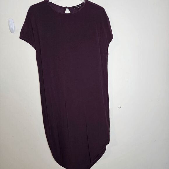Universal Standard Iconic Geneva Crewneck Draped Asymmetrical Hem Dress Women's - Picture 1 of 4